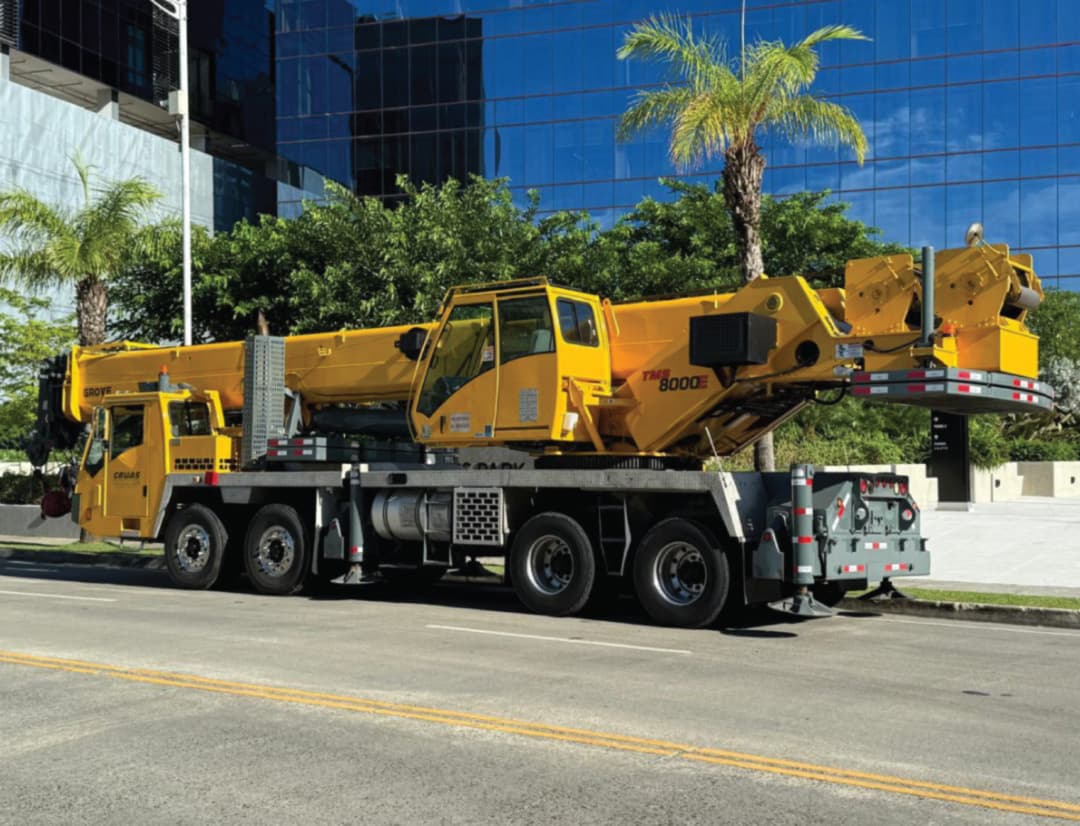 Grove TMS 800E 70-ton mobile crane for heavy lifting