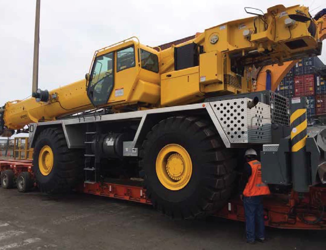 Grove RT9150E 150-ton mobile crane for heavy lifting